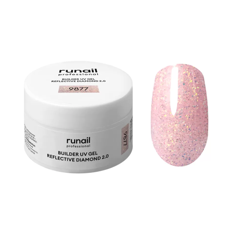 9877 RuNail Моделирующий светоотражающий 2.0 УФ гель