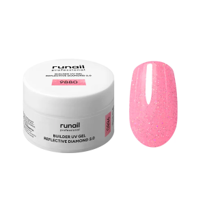9880 RuNail Моделирующий светоотражающий 2.0 УФ Builder гель, 15 гр.