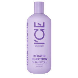 ICE Home Кератиновый шампунь для поврежденных волос, 400 мл.