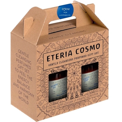 Набор парфюмированный Озон роза и морская соль (Гель для душа 300 мл. + Мыло для рук 300 мл.)