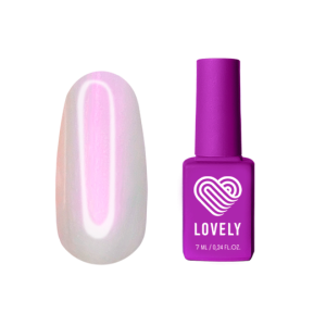 Lovely Топ Жемчужный без липкого слоя с эффектом втирки розовый, 12 мл.