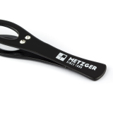 МЕТЦГЕР PT-213(2)-BL Пинцет прямой черный со стразами