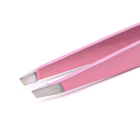 МЕТЦГЕР PT-358-PK Пинцет скошенный розовый