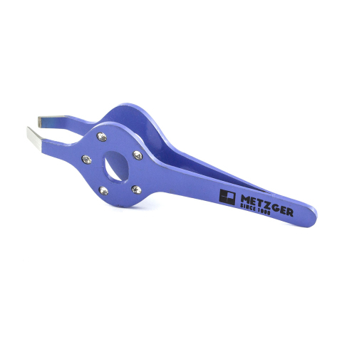 МЕТЦГЕР PT-363(5)-РР Пинцет прямой фиолетовый со стразами