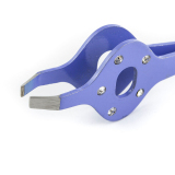 МЕТЦГЕР PT-363(5)-РР Пинцет прямой фиолетовый со стразами