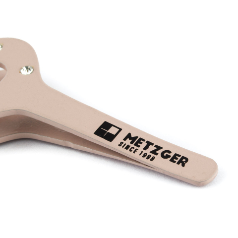 МЕТЦГЕР PT-363(6)-РК Пинцет розовый со стразами