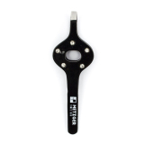 МЕТЦГЕР PT-363(7)-ВК Пинцет черный со стразами