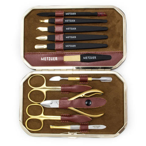 МЕТЦГЕР MS-411-НG Маникюрный набор (11 предметов)