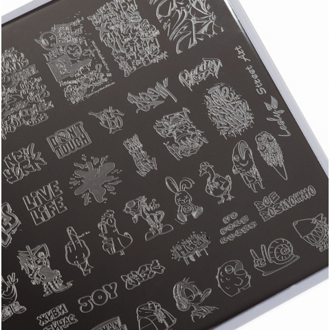 Lesly Пластины для стемпинга 9,5*14,5 см Street Art