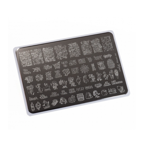 Lesly Пластины для стемпинга 9,5*14,5 см Street Art