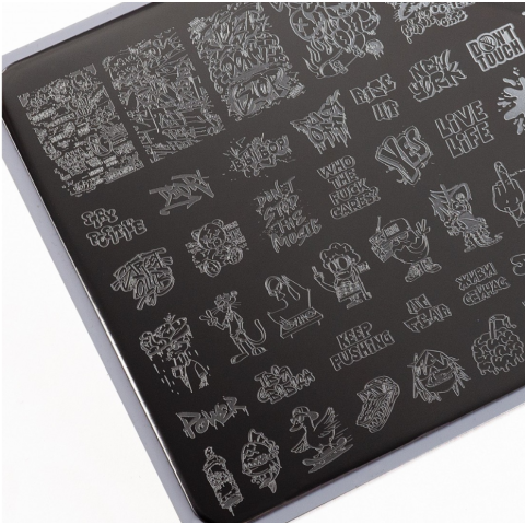 Lesly Пластины для стемпинга 9,5*14,5 см Street Art