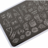 Lesly Пластины для стемпинга 6*12 см Feelings