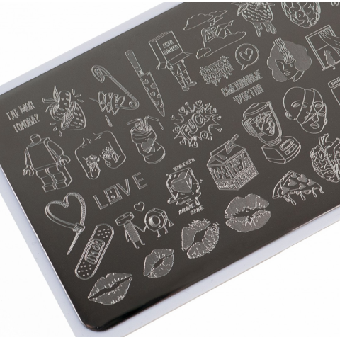 Lesly Пластины для стемпинга 6*12 см Feelings