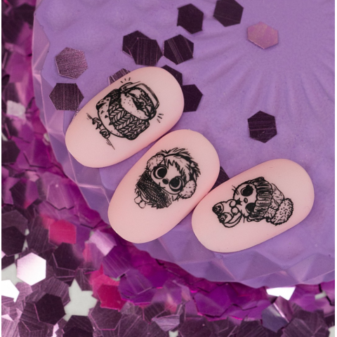 Lesly Пластины для стемпинга 6*12 см Winter! Baby