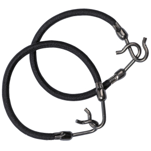 MI-8013 Резинка для волос с крючком черная (упак/2 шт.)