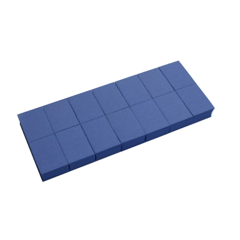 3823 RuNail Баф мини универсальный, синий 100/180, 14 шт./упак.