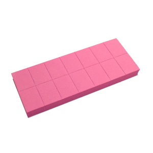 3825 RuNail Баф мини универсальный, розовый 100/180, 14 шт./упак.