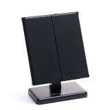 MR-7014 DEWAL Зеркало настольное, складное, трехстворчатое, чёрное