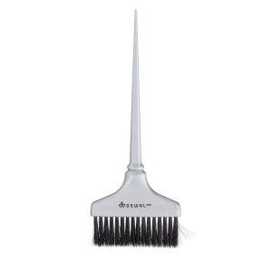 Т-1011 Кисть для окрашивания широкая серая с черной прямой щетиной