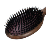 BRNN-162 DEWAL Щетка массажная овальная, натуральная щетина, нейлоновый штифт, 13 рядов