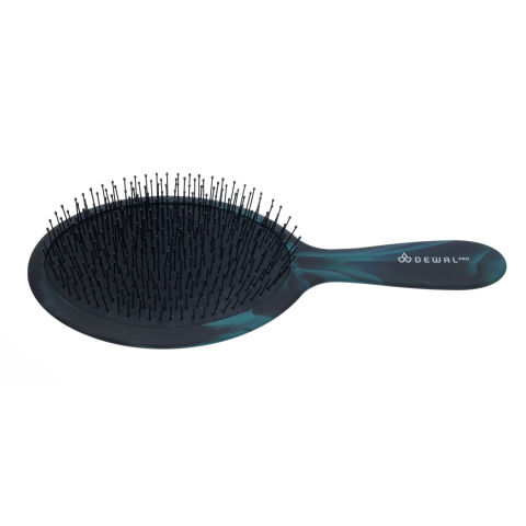 BRS07 DEWAL Щетка массажная овальная с нейлоновым штифтои, 15 рядов