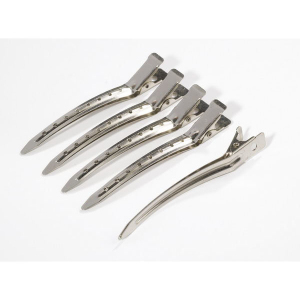 1 шт. СL239 Зажим серебристый, одинарный, металл 8,1 см