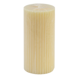 Свеча пеньковая рифлёная 5 см/10 см, слоновая кость