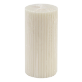 Свеча пеньковая рифленая 5 см/20 см белый