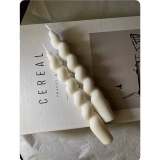 Свеча кручёная 2 см/20 см слоновая кость