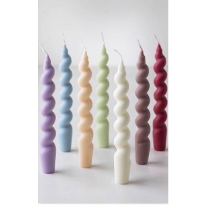 Свеча кручёная 2 см/20 см лавандовый