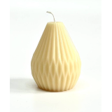 Свеча грушевидная 4 см/9 см бежевый