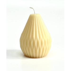 Свеча грушевидная 4 см/9 см бежевый