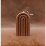 Свеча Радуга 16 см/10 см/4 см шоколадный