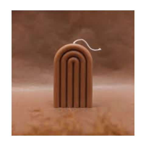 Свеча Радуга 16 см/10 см/4 см шоколадный