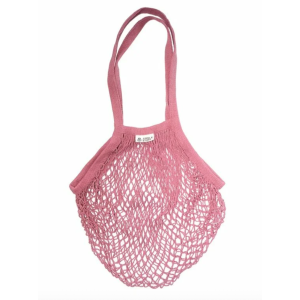 0539 Авоська с удлиненной ручкой на плечо, розово-фиолетовая
