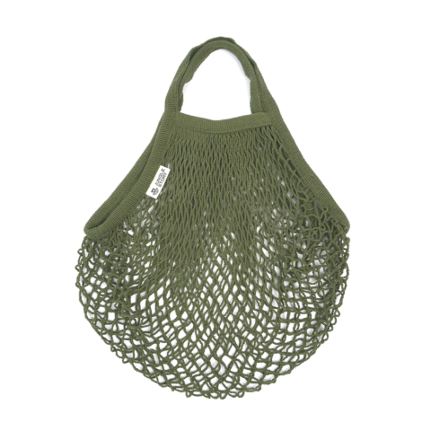 0102 Авоська с короткой ручкой, насыщенный оливковый