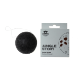 0027 Спонж ультра мягкий, черный/бамбуковый