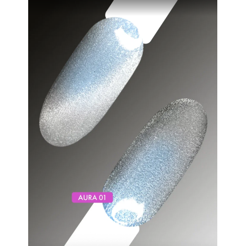 Lovely Гель-лак Aura №01 Кошачий глаз с эффектом втирки, 7 мл.