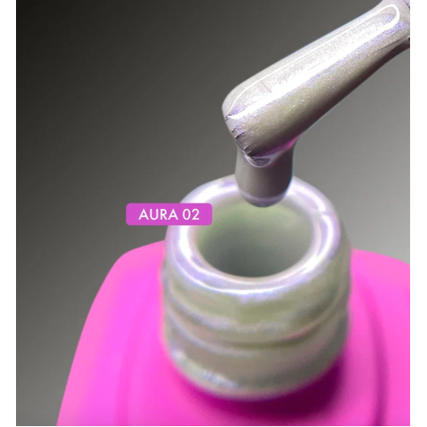 Lovely Гель-лак Aura №02 Кошачий глаз с эффектом втирки, 7 мл.