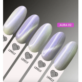 Lovely Гель-лак Aura №02 Кошачий глаз с эффектом втирки, 7 мл.