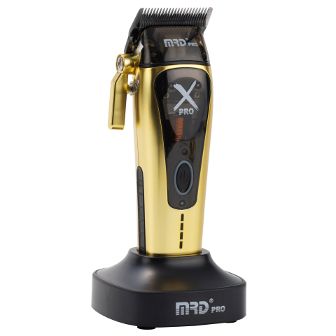 MRD-HC-999C gold Машинка для стрижки, 10000-13000 об/мин, нож 45 мм, 0,3-4,0 мм, 6 насадок