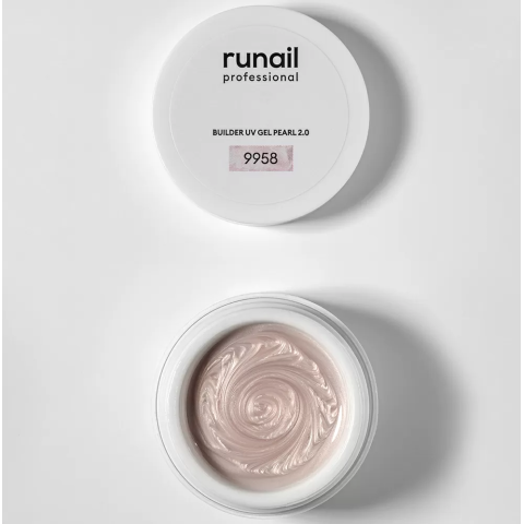9958 RuNail Моделирующий УФ-гель с жемчужным эффектом, 15 гр.