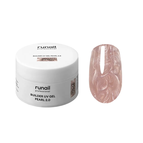9960 RuNail Моделирующий УФ-гель с жемчужным эффектом, 15 гр.