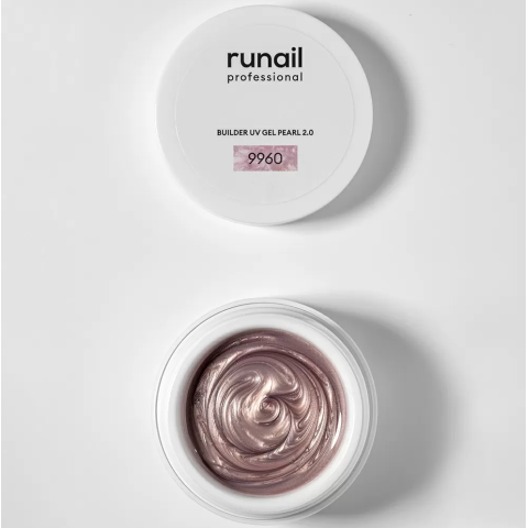 9960 RuNail Моделирующий УФ-гель с жемчужным эффектом, 15 гр.