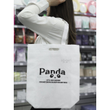 Сумка для покупок Панда белая