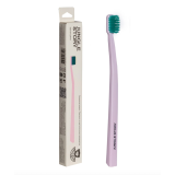 Зубная щётка Биоразлагаемая матовая, розово-зеленая