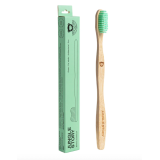 Зубная щётка Бамбуковая средней жесткости, зелёная