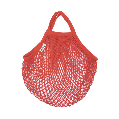 0065 Авоська с короткой ручкой, красная