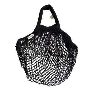 0690 Авоська с короткой ручкой, черная