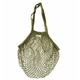 0652 Авоська с удлиненной ручкой на плечо, оливковая